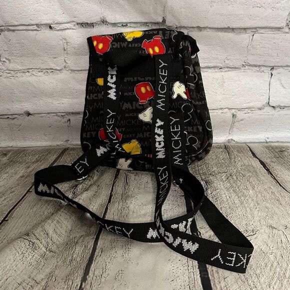 VTG Disney World Black Mickey Mouse Backpack, Pre-owned - Picture 2 of 4